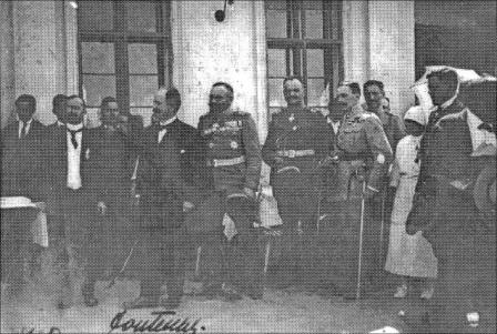 Predaja francuskog ratnog krsta predstavnicima Sapca 8. jula 1920.